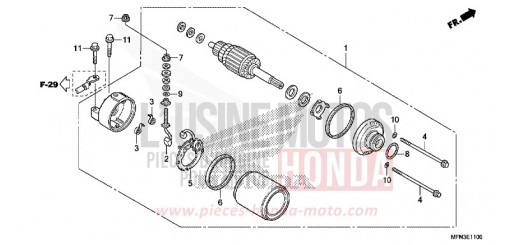 MOTEUR DE DEMARRAGE CB1000RD de 2013